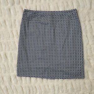 Donna Ricco Geometric Print Skirt, Size 6